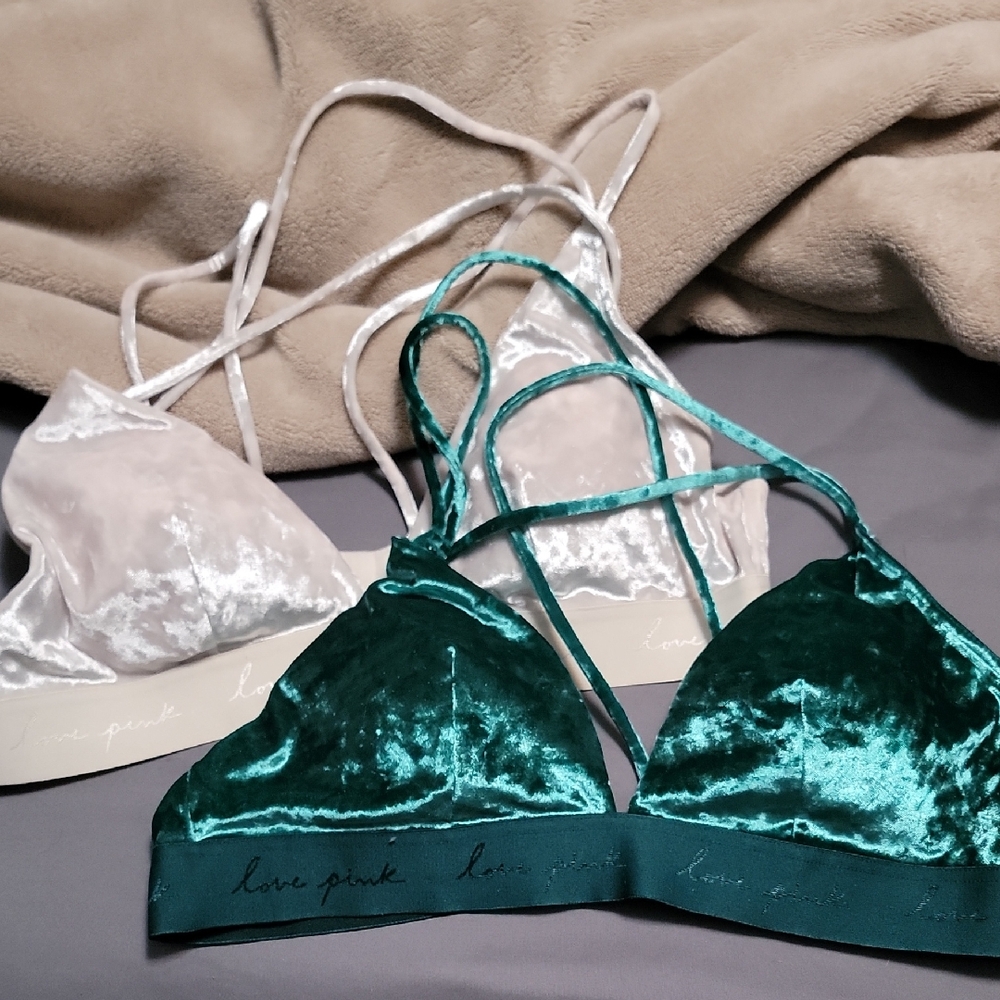 Victoria's Secret Velvet Bralettes